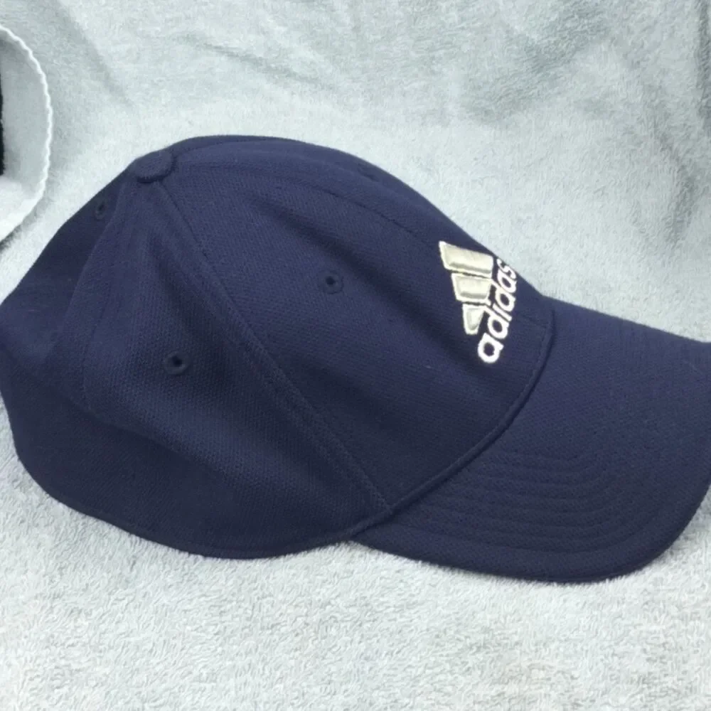 Adidas A-Flex Fitted Baseball Cap Men's L/XL Navy Blue Performance Hat